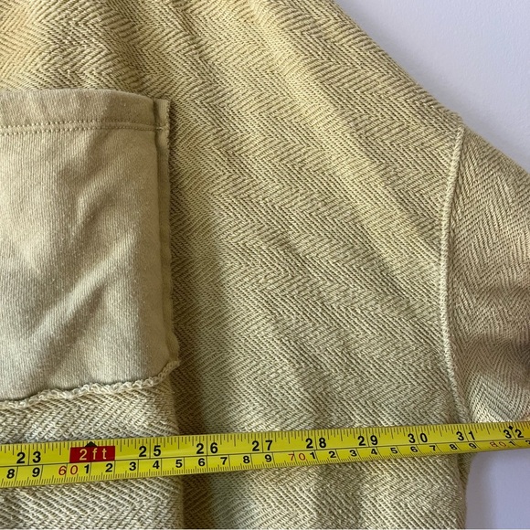 American Eagle Women’s XL Yellow Textured Henley Pullover Long Sleeve Casual Top - Picture 9 of 11